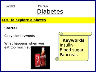 GCSE - Diabetes Year 11