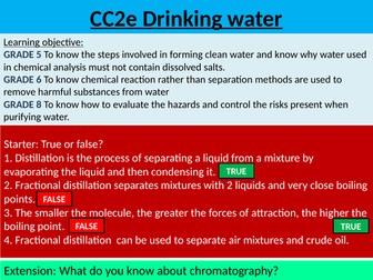 GCSE EDEXCEL Science 9-1 - Chemistry - CC2e Drinking water