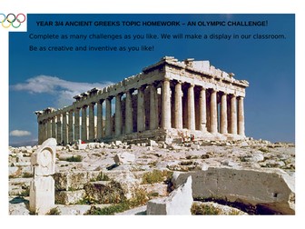 Year 3/4 Ancient Greeks Topic Homework