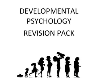 Psychology(9-1) GCSE  Edexecel Paper 1 FULL Revision packs. DEVELOPMENTAL PSYCHOLOGY