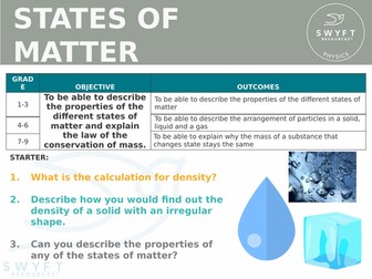 NEw AQA GCSE (2016) Physics - States of Matter