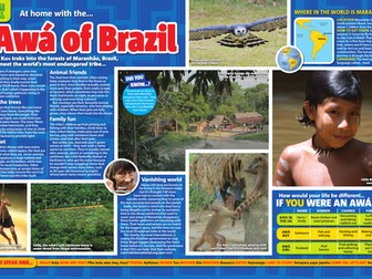 Y5 The Explorer - Katherine Rundell- The Awa Tribe- Comprehension Task