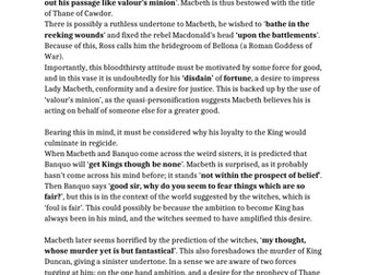 Extension Resource Macbeth GCSE English Literature - Edexcel, AQA, OCR