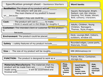 Specification helpsheets for KS3-4