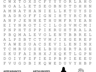 The Woman in Black Word Search