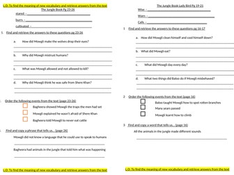 Reading Lesson 6 The Jungle book