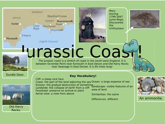 Jurassic coast knowledge organiser