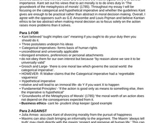 Kantian ethics provides the best approach to business ethics picture