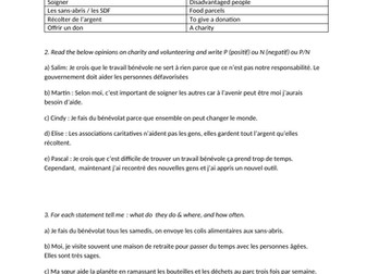 Charity worksheet