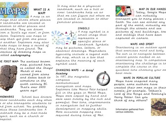Year 5 The Explorer- Comprehension Task- Maps