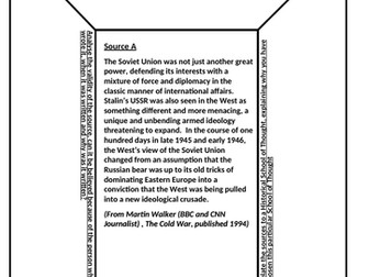 Developing A Level Source Analysis and Evaluation Skills