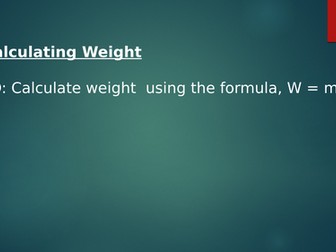 Calculating Weight