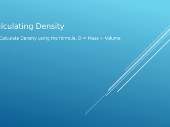 Calculating Density