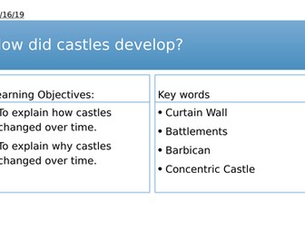 Year 7: How did castles develop over time?