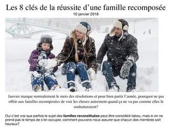 Famille Recomposée - Compréhension Écrite