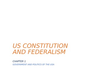 A-Level Politics US Constitution