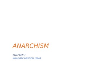 A-Level Politic Anarchism