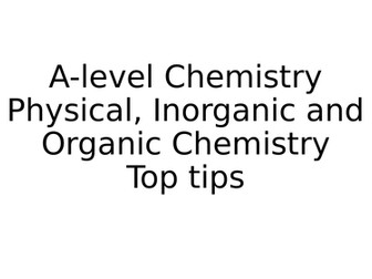 AQA A-level Chemistry top tips