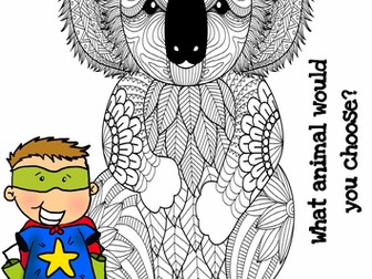 Mindfulness Colouring - 35 Animals