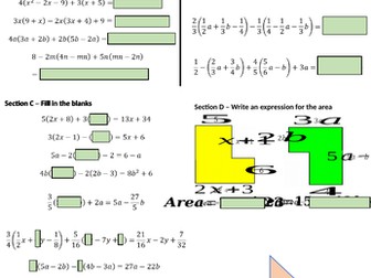 Expanding and Simplifying single brackets (including fractions)