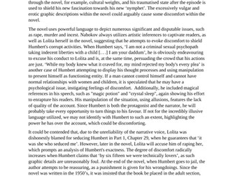 Lolita A2 English Literature Essay