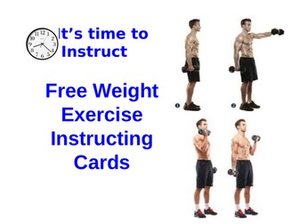 Free Weight Exercise Instructing Cards