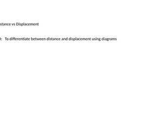 Distance vs Displacement