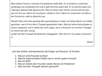 Family and relationships - Was man in einer Freund sucht