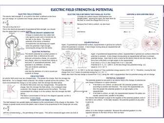 'Prevision' Electric Field Strength & Potential