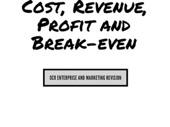Cost, Revenue, Profit & Break-even Revision Book