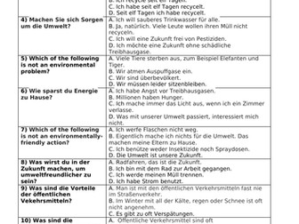 GCSE German Low-Stakes Revision Quizzes (Flashback)