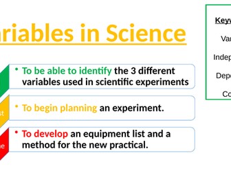 Variables in Science