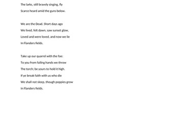 Remembrance Assembly