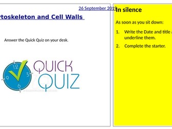 Cytoskeleton and Cell Wall's