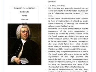 Edexcel A Level Music Bach Wider Listening and Context