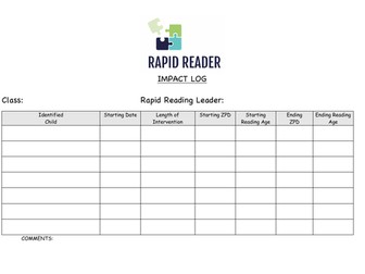 'Rapid Reader' Reading Intervention