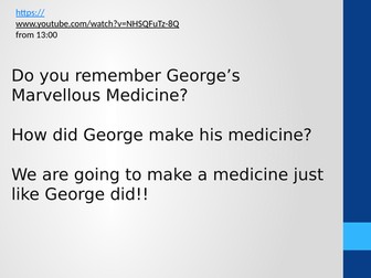 George's Marvellous Medicine Investigation