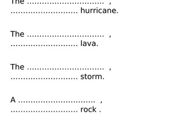 Noun phrases volcanoes