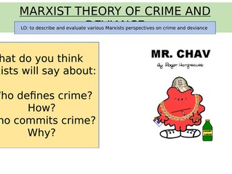 Marxist Theory of Crime and Deviance