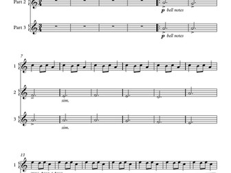 Carol of the Bells (for 3 instruments)