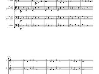 On the banks of the Ohio (arrangement for 4 instruments)