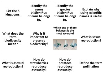 Plants Reproduction Revision KS3