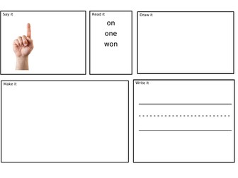 Number Recognition and Formation