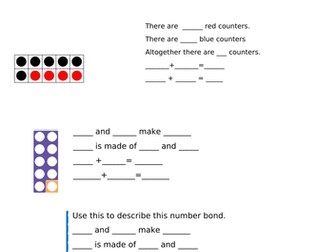 Year 1- Represent and use number bonds