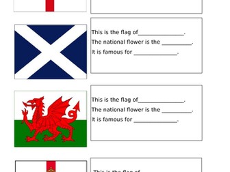 Year 1- Geography UK Flag Activity