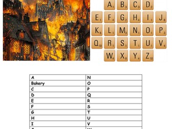 Great Fire of London Alphabet Soup
