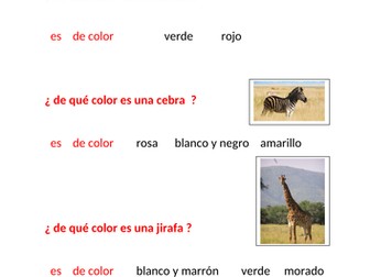 Describing Wild Animals in Spanish