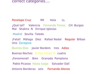 Revision  - Spanish Beginners