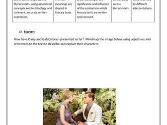 The Great Gatsby AQA A-level SOW