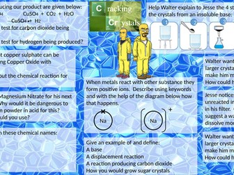 Cracking Crystals - Growing Copper Sulphate Crystals Assessment worksheet